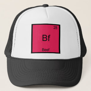 Boné Bf - Camisa do Símbolo Químico do Elemento Carne d
