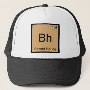 Boné Bh - Camiseta do símbolo do elemento químico Basse