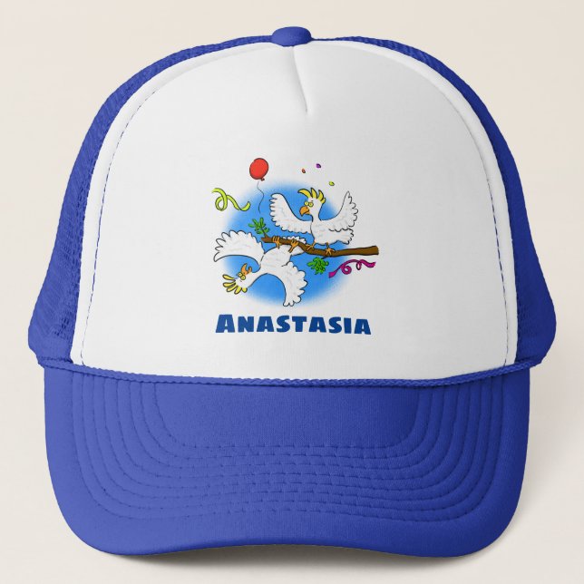Boné Bicatuta de pássaros engraçados (Frente)