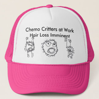 Boné Bichos de Chemo no trabalho - rosa