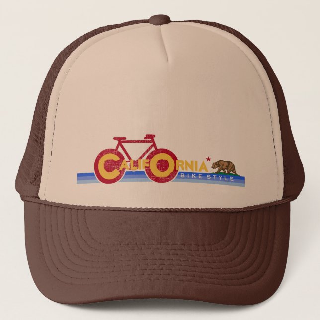 Boné bicicleta CA da Califórnia (Frente)