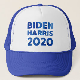 Boné Biden Harris 2020 bold watercolor text politico