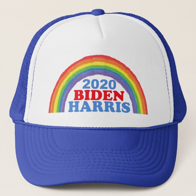 Boné Biden Harris 2020 Rainbow (Frente)