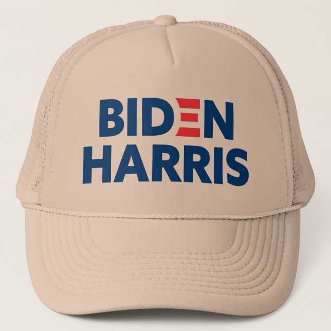 Boné Biden / Harris Logotipo Azul Khaki (Frente)