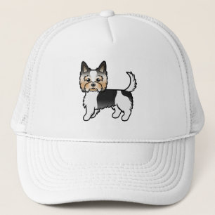 Boné Biewer Terrier Biewer Yorkie - Cão de desenho ani