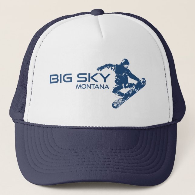 Boné Big Sky Resort Montana Snowboarder (Frente)