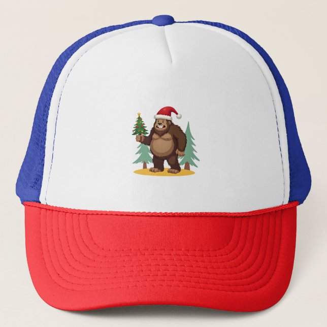 Boné Bigfoot Christmas Tree Santa Hat (4) (Frente)