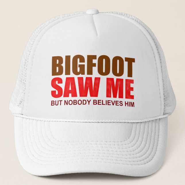 Boné Bigfoot paranormal engraçado (Frente)