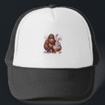 Boné Bigfoot Sasquatch Bunny Easter Eggs Retro Men Boys<br><div class="desc">Bigfoot Sasquatch Bunny Easter Eggs Retro Men Boys Kids Cute T-Shirt_1</div>