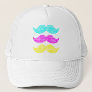 Boné Bigodes de CMY (estilo da tipografia)