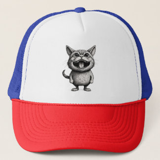 Boné “Bigodes Selvagens – Camiseta de Gato de Desenho A