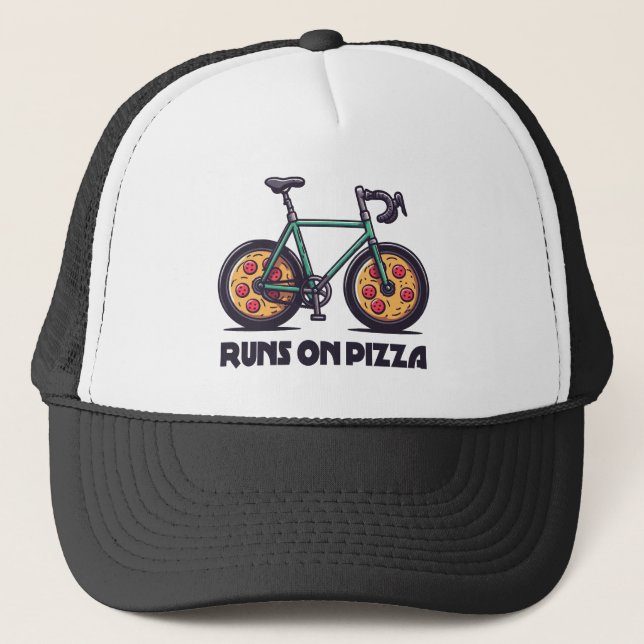 Boné Bike Funciona Na Pizza (Frente)