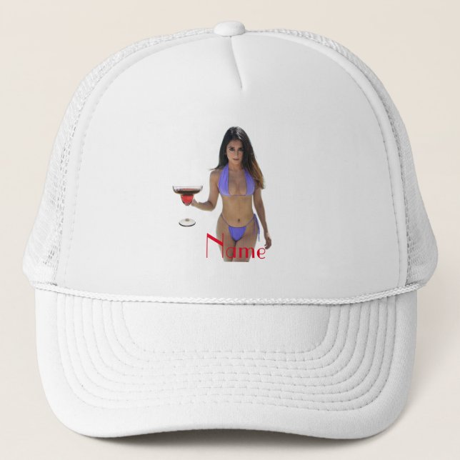 Boné Bikini Bikini - Boca-Boca de Cabeça Negra (Frente)