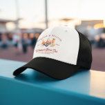 Boné Bikinis & Bellinis Bachelorette Social Club<br><div class="desc">Celebrate in style with this Bikinis & Bellinis Weekend Social Club trucker hat, perfect for a Palm Springs bachelorette party or girls’ weekend getaway. Featuring a playful watercolor bikini and Bellini cocktail design, this fun hat adds flair to any poolside bash or beach trip. Customize with the bride’s name, location,...</div>