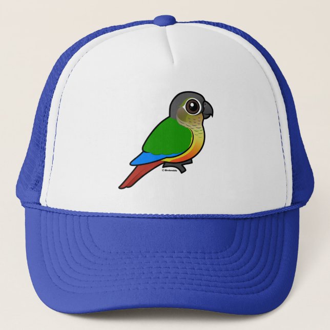 Boné Birdorable Amarelo-tomou partido Conure (Frente)