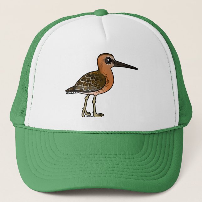 Boné Birdorable Curto-faturou o Dowitcher (Frente)