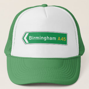 Boné Birmingham, sinal de estrada BRITÂNICO
