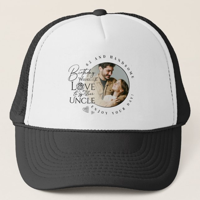 Boné Birthday Gifts For Uncle | Custom Photo (Frente)