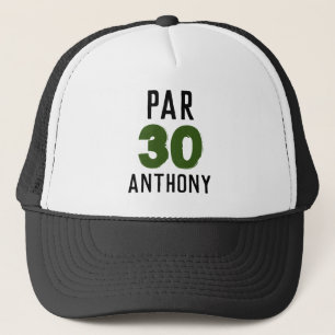 Boné Birthday Golfer Engraçado 30 feliz Pai Par