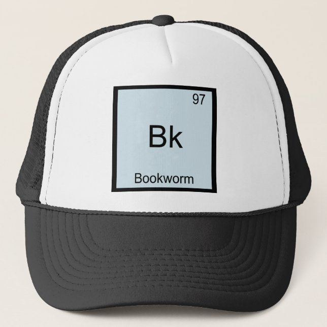 Boné Bk - Camiseta engraçada com símbolo de elemento qu (Frente)