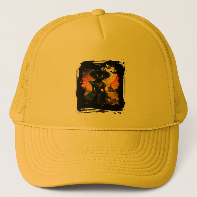 Boné black cat Hat (Frente)