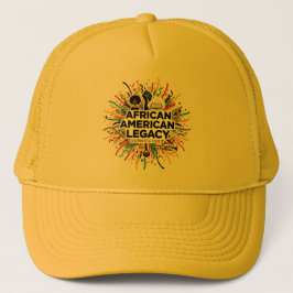 Boné Black History African American Pride Trucker Hat