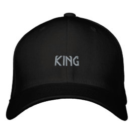 Boné Black KING Nome Impresso Flexfit Wool Trucker Fit