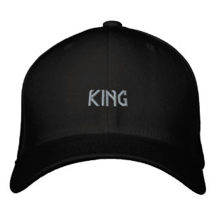 Boné Black KING Nome Impresso Flexfit Wool Trucker Fit