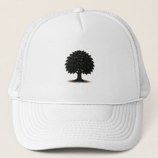 Boné Black Tree Silhouette Cap – Minimal Nature Hat