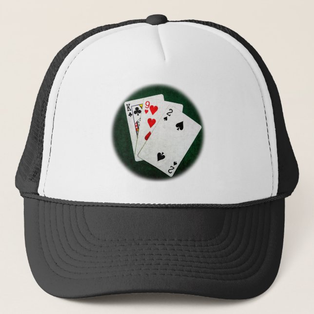 Boné Blackjack 21 ponto - King, Nove, Dois (Frente)