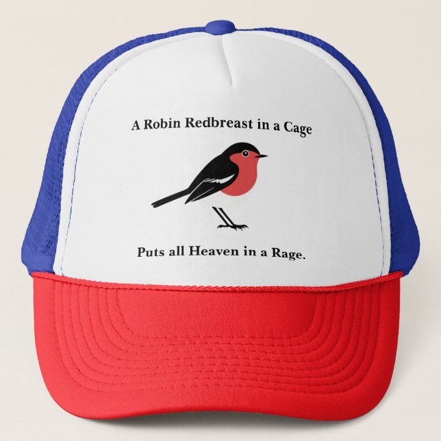 Boné Blake Robin Quote Animais Baseball Hat (Frente)