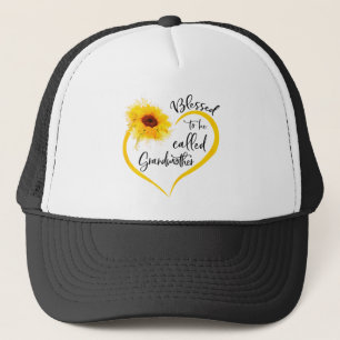 Boné Blessed To Be Called grandmother Sunflower Gifts