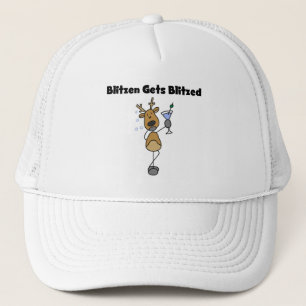 Boné Blitzen recebe Camisetas e presentes de renas estr