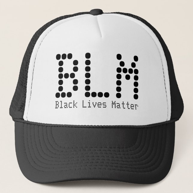 Boné BLM Black Lives Matéria Nome e Texto Personalizado (Frente)