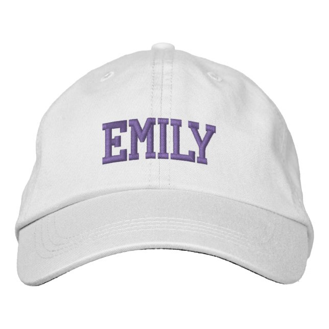 Boné Bloco Atlético Roxo Monograma Nome Personalizado (Frente)