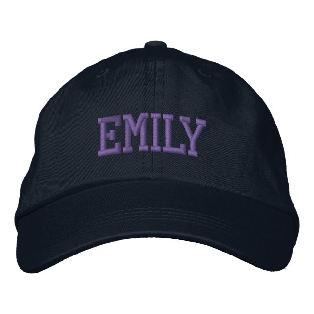 Boné Bloco Atlético Roxo Monograma Nome Personalizado (Frente)