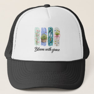 Boné Bloom com a Arte Floral Grace Garden