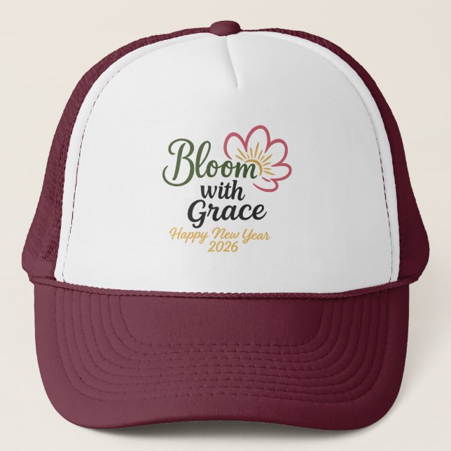Boné Bloom with Grace Hat | Happy New Year 2026 (Frente)