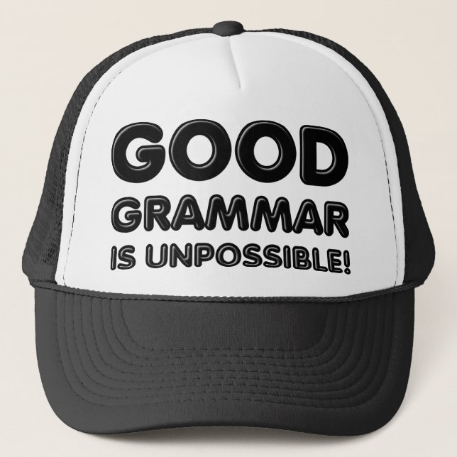 Boné Boa Gramática É Impossível Chapéu de Beisebol Dive (Frente)