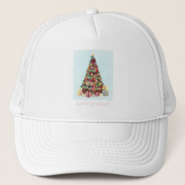 Boné Boas Festas. Árvore de Natal