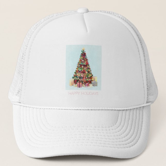 Boné Boas Festas. Árvore de Natal (Frente)