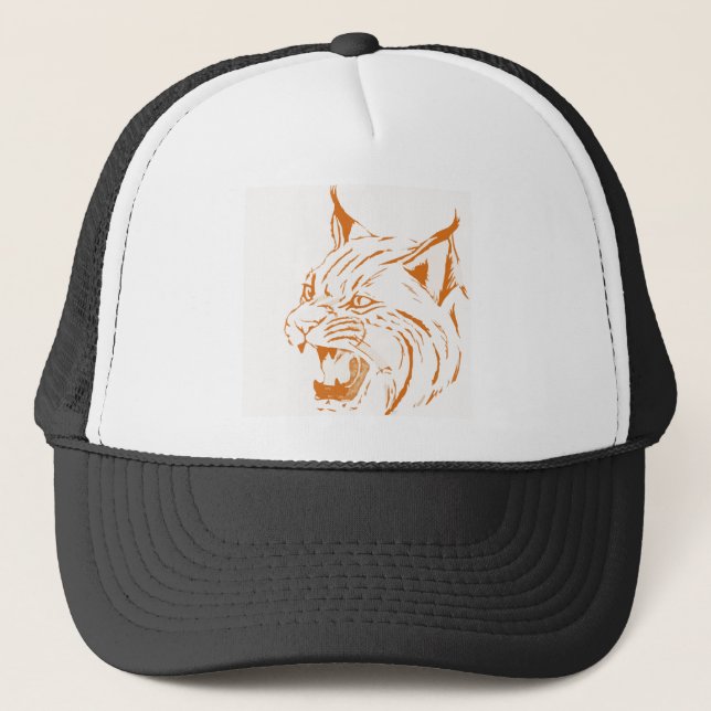 Boné Bobcat Wildlife Feline Cat Selvagem (Frente)