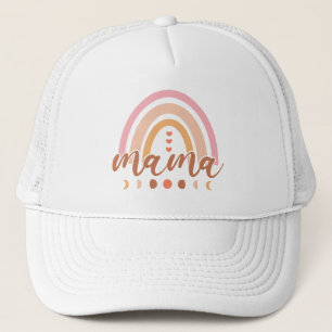 Boné Boho Rainbow Mama com Fases da Lua