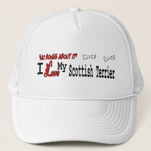 Boné Boina de Scottish Terrier (Eu Amo)