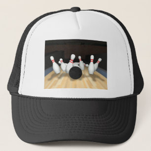 Boné Bola de boliche & pinos: modelo 3D: