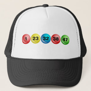 Boné Bolas da lotaria, 1, 23, 32, 38, 47