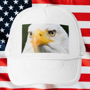 Boné Bold Bald Eagle Head Patriotic Trucker Hat