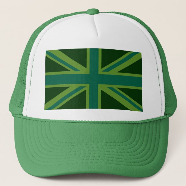 Boné Bold Forest Green Union Jack (Frente)