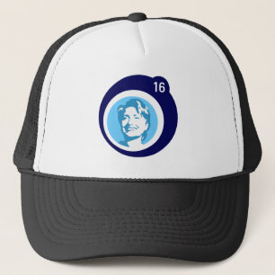 Boné bolha azul de hillary clinton