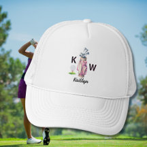 Bolsa de Golfe Rosa Encantadora Personalizada com